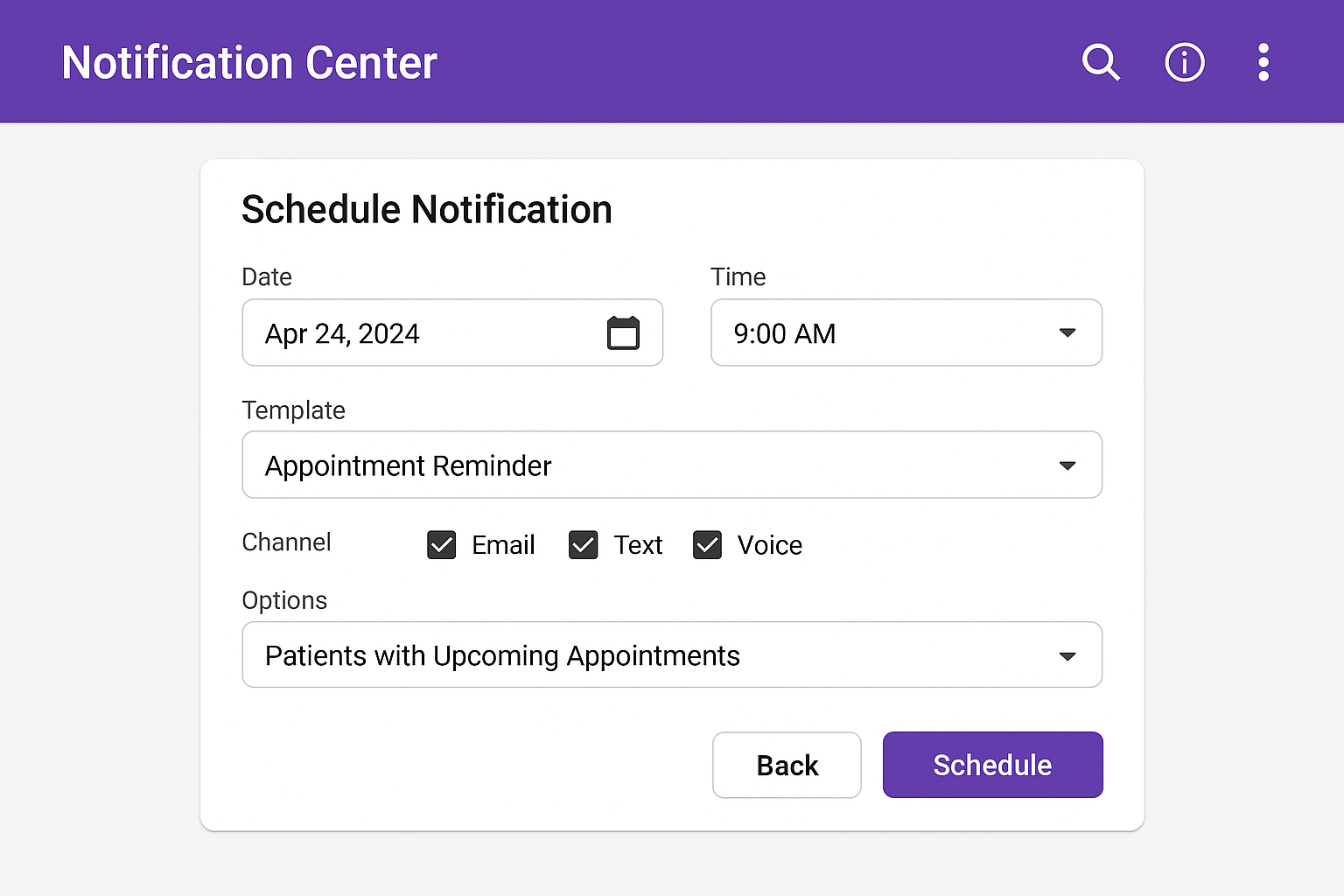 Notification Center
